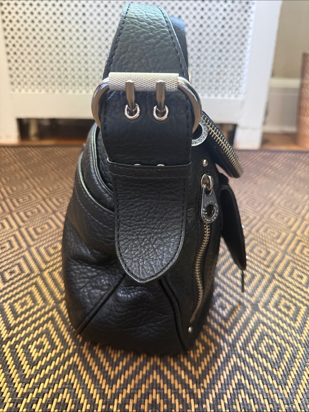 Vintage Y2K Marc by Marc Jacobs Petal to the Metal Natasha/Sasha black w/silver - Picture 5 of 16